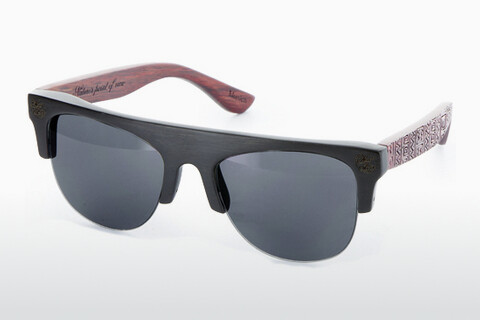 слънчеви очила Wood Fellas Padang (10380 black/red)