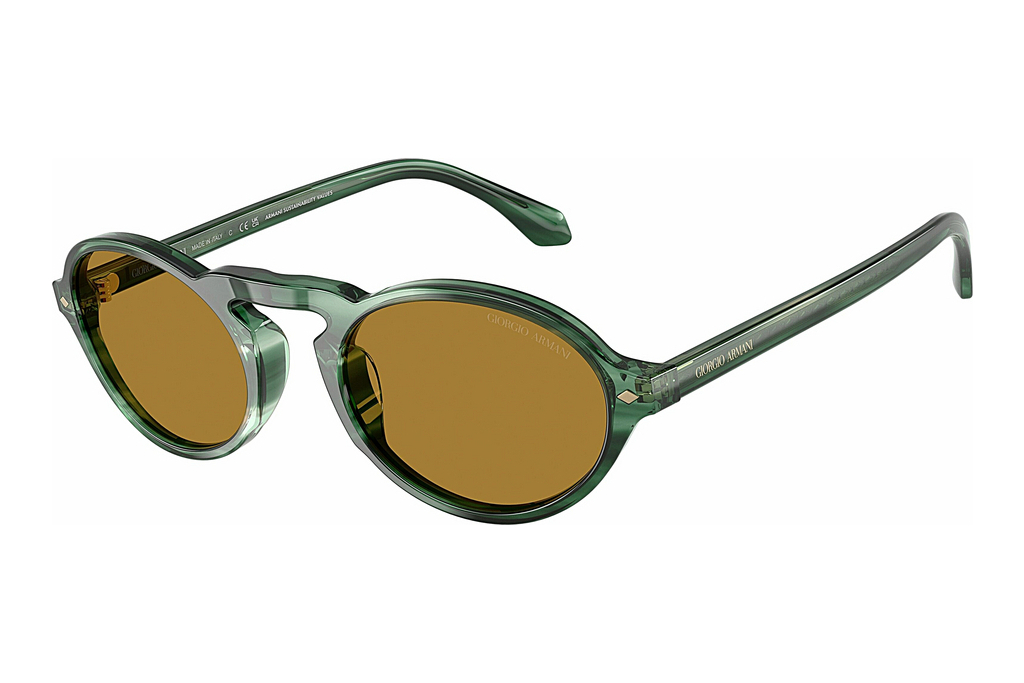 Giorgio Armani   AR8219U 616453 BrownStriped Green