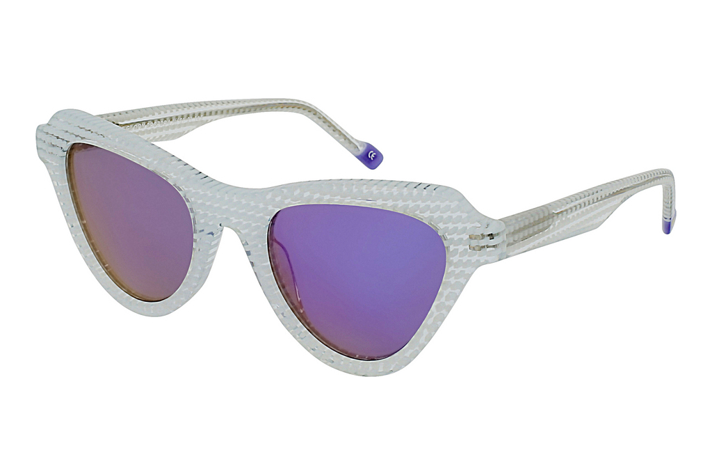 Le Specs   BLAZE OF GLORY LSH2087204 Violet MirrorBlue Dot Matrix