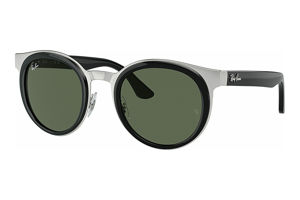 Ray-Ban   RB3710 003/71 Dark GreenBlack On Silver