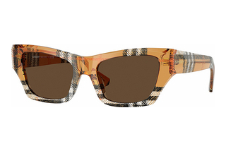 Burberry BE4441U 414673 Dark BrownCheck Sand