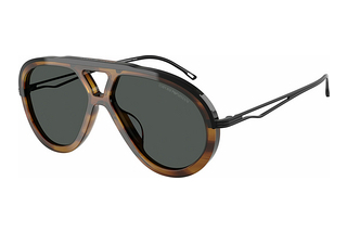 Emporio Armani EA4242U 621287 Dark GreyShiny Striped Brown