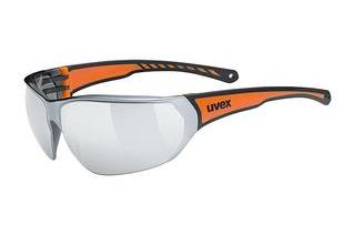 UVEX SPORTS sportstyle 204 black orange mirror silverblack orange