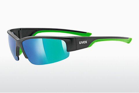 слънчеви очила UVEX SPORTS sportstyle 215 black mat green