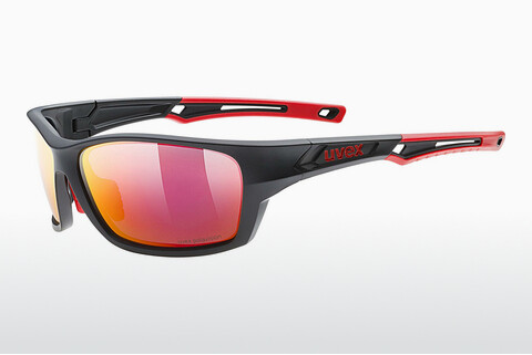 слънчеви очила UVEX SPORTS sportstyle 232 P black mat red